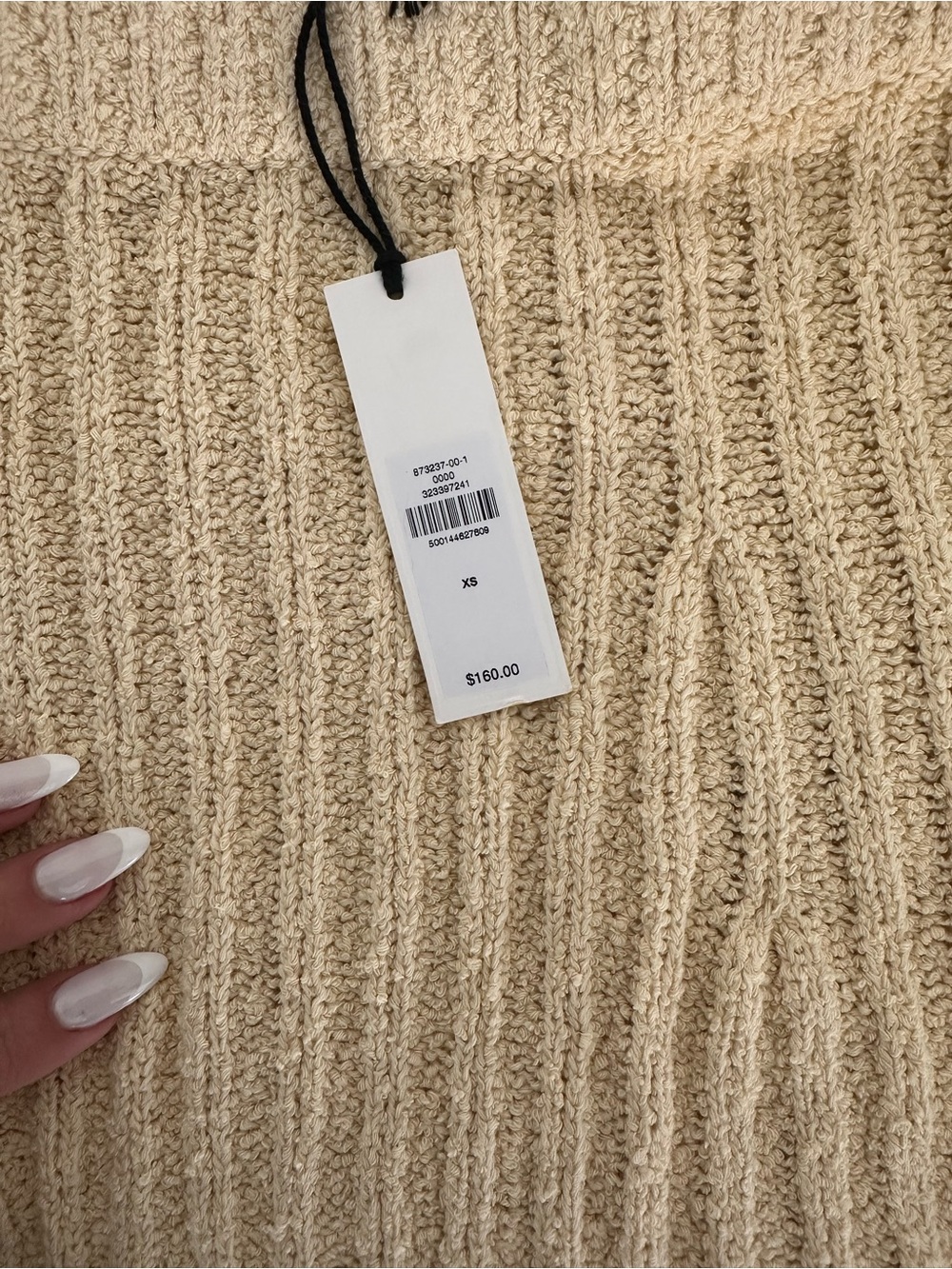 Banana Republic Cream Ribbed Knit Tank & Skirt Set - Picture 7 of 7